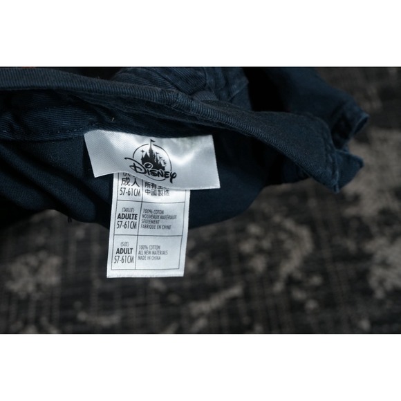 Walt Disney World Strapback Hat Castle Logo‎ Leather Patch Compass Baseball Cap - Picture 6 of 6